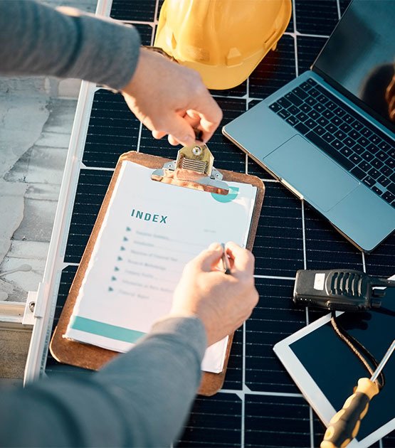0_0001_planning-solar-panels-checklist-with-hands-man-engineering-sustainability-renewable-energy-writing-inspection-ind